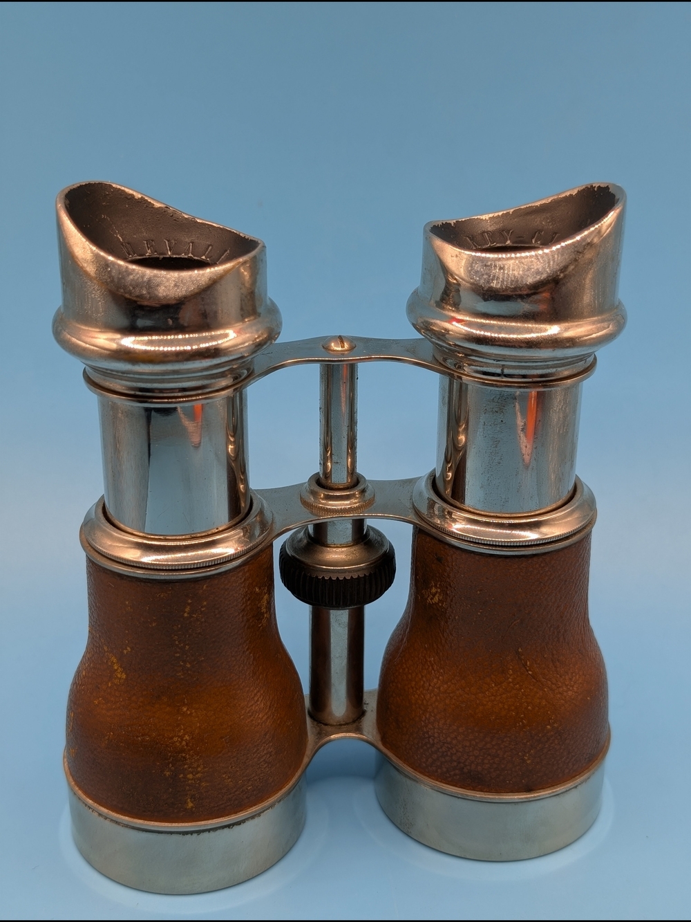 Vintage Leather Le Jockey Club Paris 1930 French Opera Glasses Binoculars
